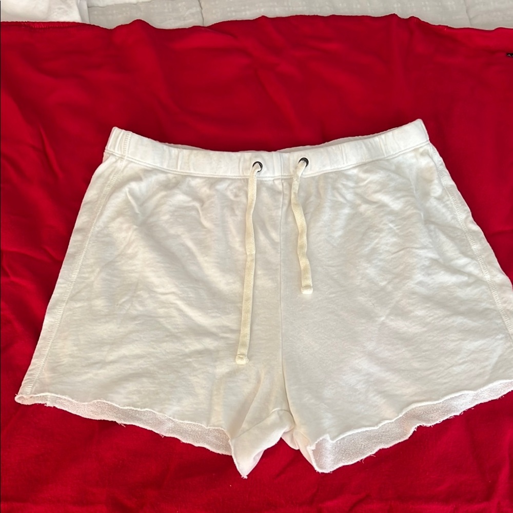 Women's White Casual Shorts